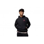 Jordan Jumpman Fleece Ανδρικό Φούτερ με Κουκούλα Μαύρο