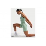 Nike One High-Waisted Γυναικείο Κοντό Κολάν Φυστικί