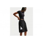 Nike Sportswear Woven Γυναικεία Αθλητική Βερμούδα Μαύρη, Λευκή