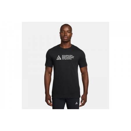 Nike ACG Trail Ανδρικό Κοντομάνικο T-Shirt Μαύρο, Λευκό
