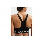 Nike Pro 365 Sports Γυναικείο Μπουστάκι Μαύρο, Λευκό