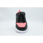Jordan Court Connect Low Παιδικά Sneakers Μαύρα, Ροζ, Λευκά