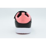 Jordan Court Connect Low Παιδικά Sneakers Μαύρα, Ροζ, Λευκά