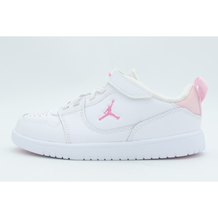 Jordan Court Connect Low Παιδικά Sneakers Λευκά, Ροζ