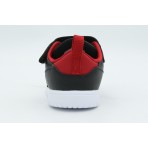 Jordan Court Connect Low Βρεφικά Sneakers Μαύρα, Κόκκινα, Λευκά