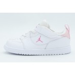 Jordan Court Connect Low Βρεφικά Sneakers Λευκά, Ροζ