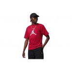 Jordan Jumpman Ανδρικό Κοντομάνικο T-Shirt Κόκκινο