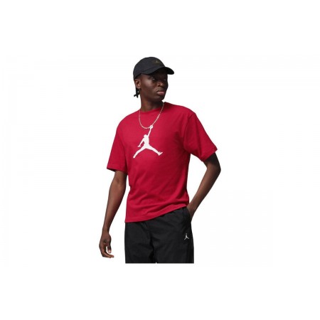 Jordan Jumpman Ανδρικό Κοντομάνικο T-Shirt Κόκκινο