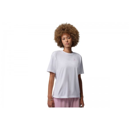 Jordan Jumpman Γυναικείο Κοντομάνικο T-Shirt Λευκό