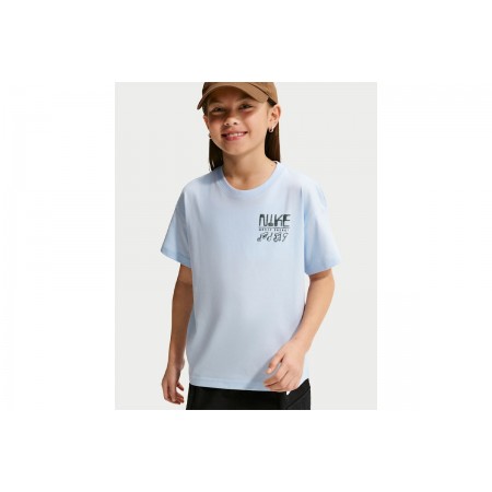 Nike Swoosh Παιδικό Κοντομάνικο T-Shirt Σιέλ