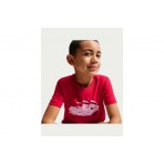 Nike Sportswear Παιδικό Κοντομάνικο T-Shirt Κόκκινο, Λευκό