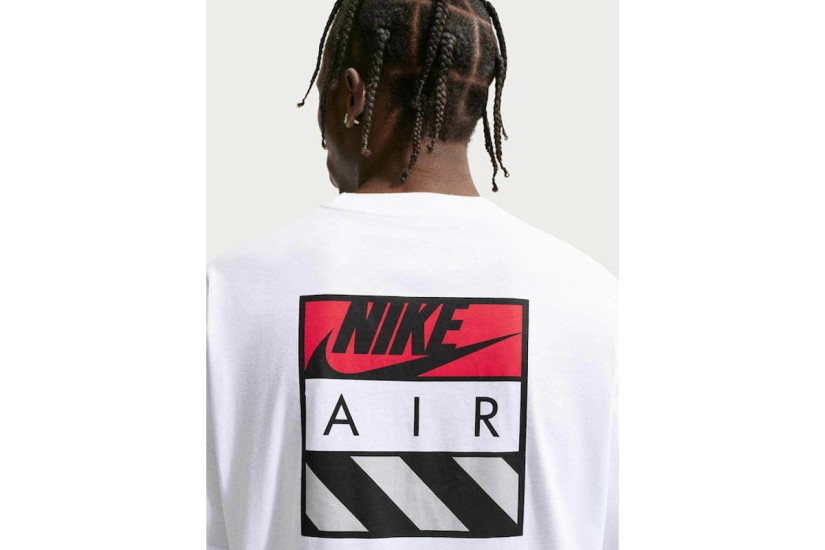 Nike Air Ανδρικό Κοντομάνικο T-Shirt Λευκό