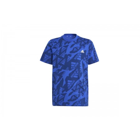 Adidas Performance Παιδικό Κοντομάνικο Αθλητικό T-Shirt Μπλε