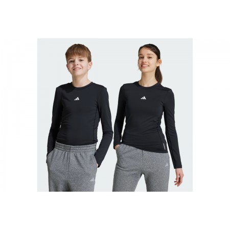 Adidas Performance Techfit Μπλούζα Με Λαιμόκοψη 