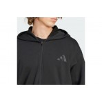 Adidas All SZN Fleece Ανδρική Βαμβακερή Ζακέτα με Κουκούλα 