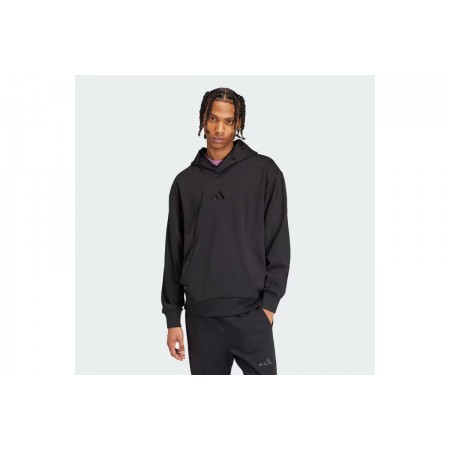Adidas Performance All SΖΝ Fleece Ανδρικό Φούτερ με Κουκούλα Μαύρο