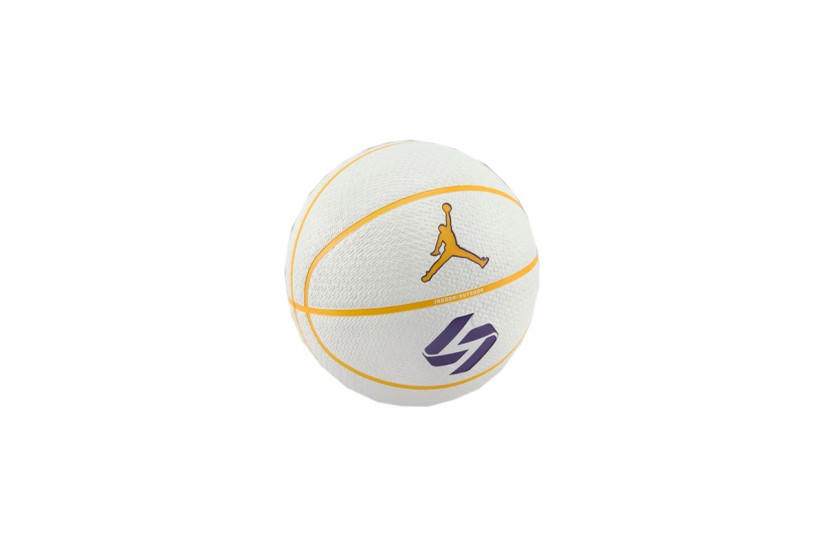Jordan All-Court 8P Luca Doncic Μπάλα Μπάσκετ Λευκή, Κίτρινη, Μωβ