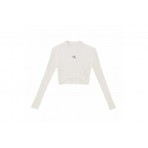Calvin Klein Μπλούζα Crop Top Μακρυμάνικη Γυναικεία (J20J219648 ACF)