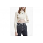 Calvin Klein Μπλούζα Crop Top Μακρυμάνικη Γυναικεία (J20J219648 ACF)