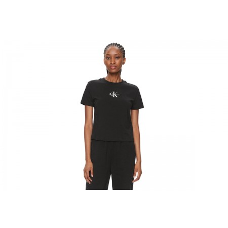 Calvin Klein Γυναικείο Κοντομάνικο T-Shirt Μαύρο (J20J223113 BEH)
