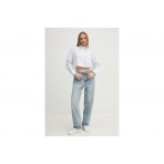 Calvin Klein Cropped Poplin Γυναικείο Μακρυμάνικο Πουκάμισο