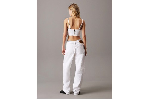 Calvin Klein Denim Τοπ Bralette Crop Top Αμάνικο Γυναικείο (J20J225195 1AA)