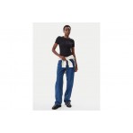 Calvin Klein Logo Γυναικείo Κοντομάνικο T-Shirt Μαύρο