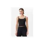 Calvin Klein Ribbed Logo Strappy Γυναικεία Αμάνικη Μπλούζα με Τιράντες