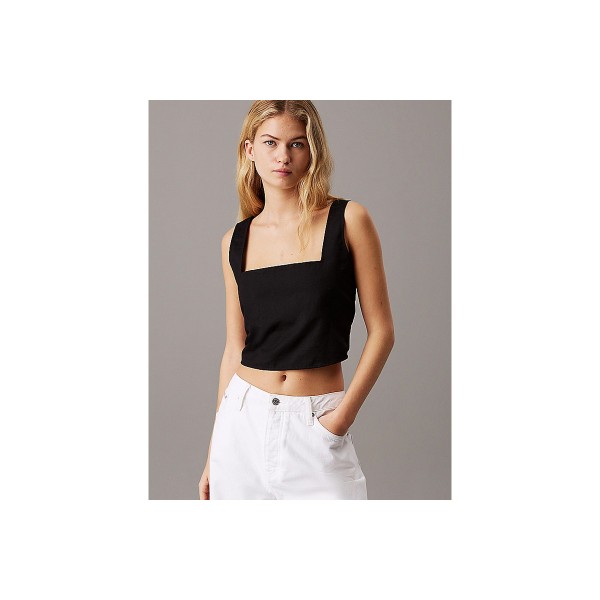 Calvin Klein Crop Top Αμάνικο Γυναικείο (J20J225347 BEH)