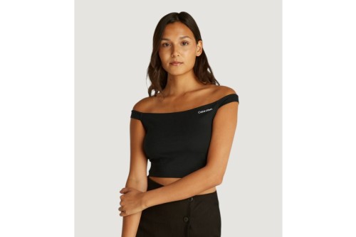 Calvin Klein Crop Top Αμάνικο Γυναικείο (J20J225542 BEH)