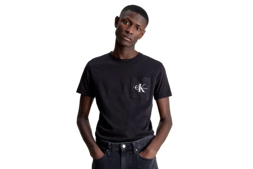 Calvin Klein Monogram Pocket Slim Fit T-Shirt Ανδρικό (J30J320936 BEH)