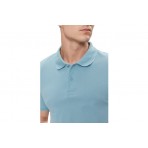 Calvin Klein Ανδρικό Κοντομάνικο Polo T-Shirt Γαλάζιο