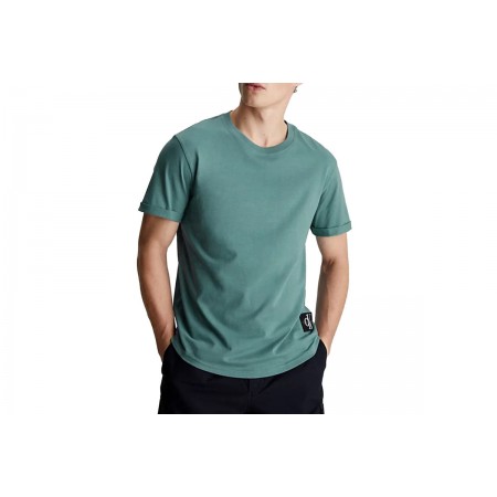 Calvin Klein Ανδρικό Κοντομάνικο T-Shirt Πετρόλ (J30J323482 CFQ)