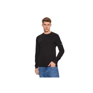 Calvin Klein Waffle Slim Fit Μπλούζα Με Λαιμόκοψη Ανδρική (J30J323485 BEH)