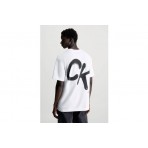 Calvin Klein Spray Ανδρικό Κοντομάνικο T-Shirt Λευκό