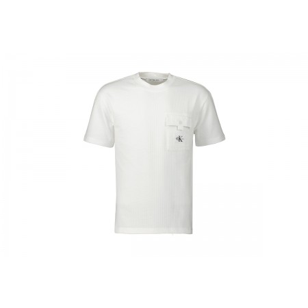Calvin Klein Ανδρικό Κοντομάνικο T-Shirt Λευκό (J30J325214 YAF)
