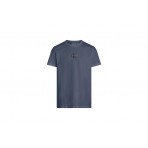 Calvin Klein Monogram Ανδρικό Κοντομάνικο T-Shirt Μπλε Σκούρο