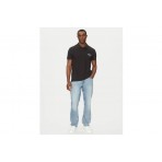 Calvin Klein Ανδρικό Κοντομάνικο Polo T-Shirt Μαύρο