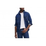 Calvin Klein Denim Patch Logo Slim Fit Μακρυμάνικο Τζιν Πουκάμισο