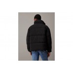 Calvin Klein Oversized Chenille Ανδρικό Puffer Μπουφάν Μαύρο