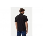 Calvin Klein Monogram Ανδρικό Κοντομάνικο Polo T-Shirt Μαύρο