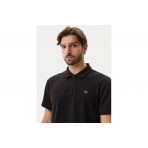 Calvin Klein Monogram Ανδρικό Κοντομάνικο Polo T-Shirt Μαύρο