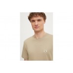 Calvin Klein Ανδρικό Κοντομάνικο T-Shirt Μπεζ