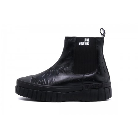 Love Moschino Sneaker D.gomma55 Vit St Logo Μποτάκια Μόδας 