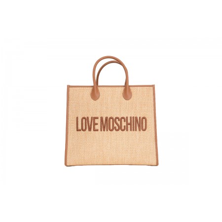 Love Moschino Borsa Raffia Τσάντα Shopper 