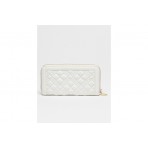 Love Moschino Quilted Γυναικείο Πορτοφόλι Λευκό