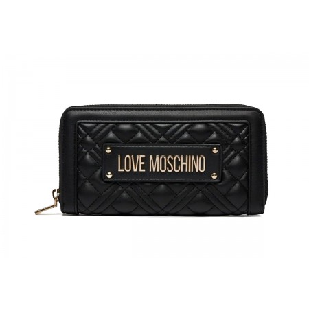 Love Moschino Quilted Γυναικείο Πορτοφόλι Μαύρο