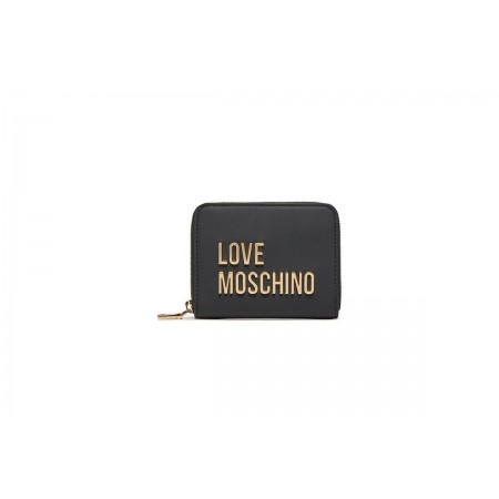 Love Moschino Γυναικείο Πορτοφόλι Μαύρο & Χρυσό