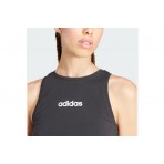 Adidas Performance Essentials Linear Γυναικεία Αμάνικη Μπλούζα Μαύρη