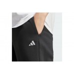Adidas Essentials Feel Cozy Γυναικείο Παντελόνι Φόρμας Μαύρο